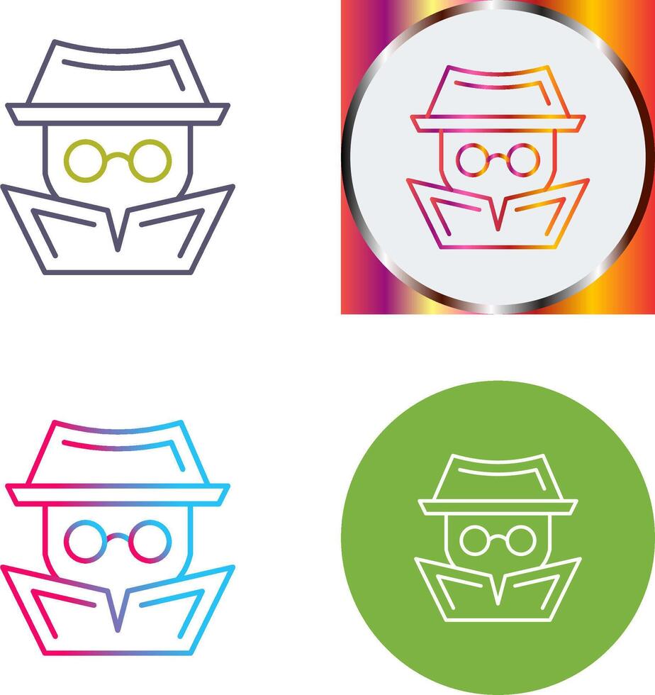 Hacker Icon Design vector