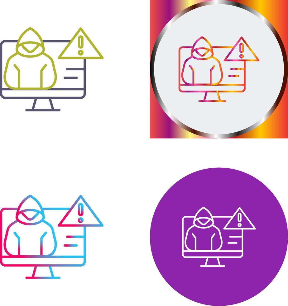 Threat Icon Design vector
