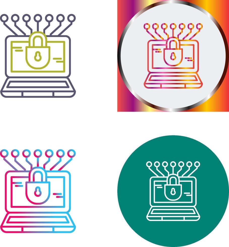 Money Hacking Icon Design vector
