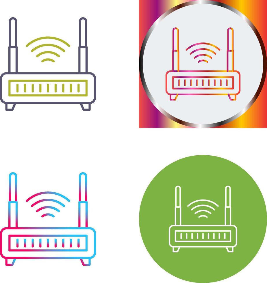 Wifi Router Icon Design vector