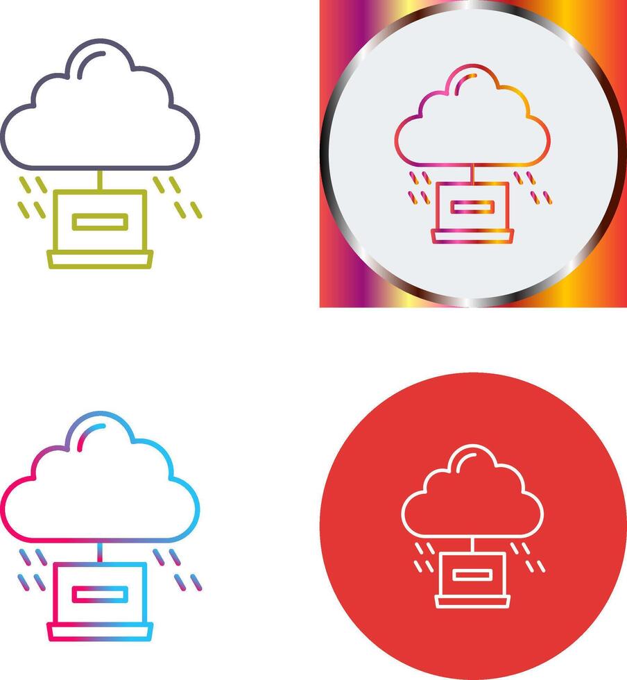 Cloud Computing Icon Design vector