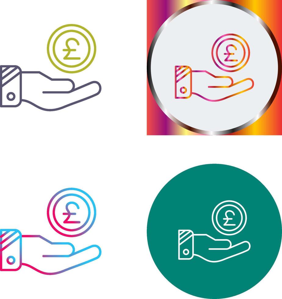 Pound Icon Design vector