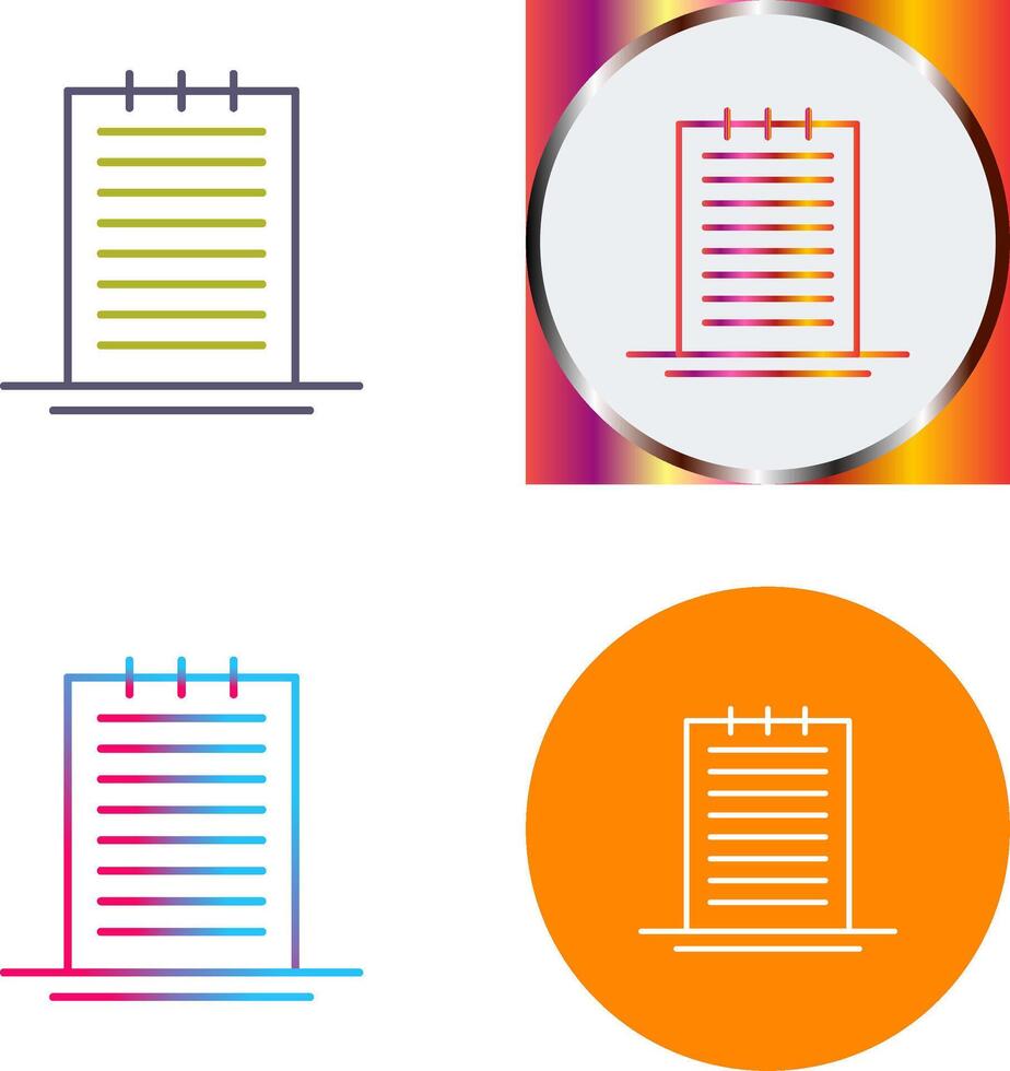 Notes Icon Design vector