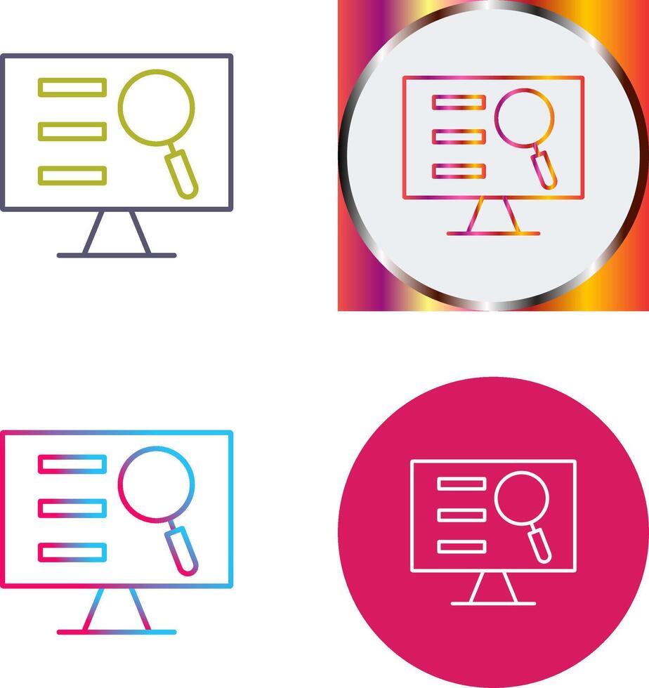 Monitor Screen Icon Design vector