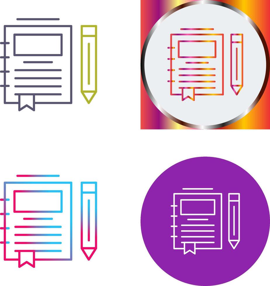 Journal Icon Design vector