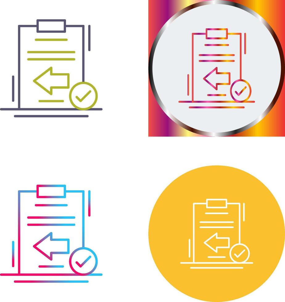 Return Icon Design vector