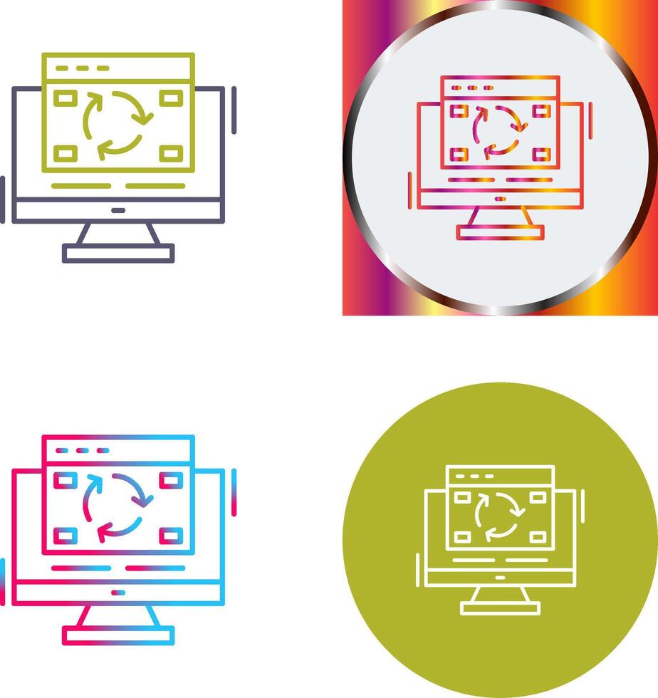 Update Icon Design vector