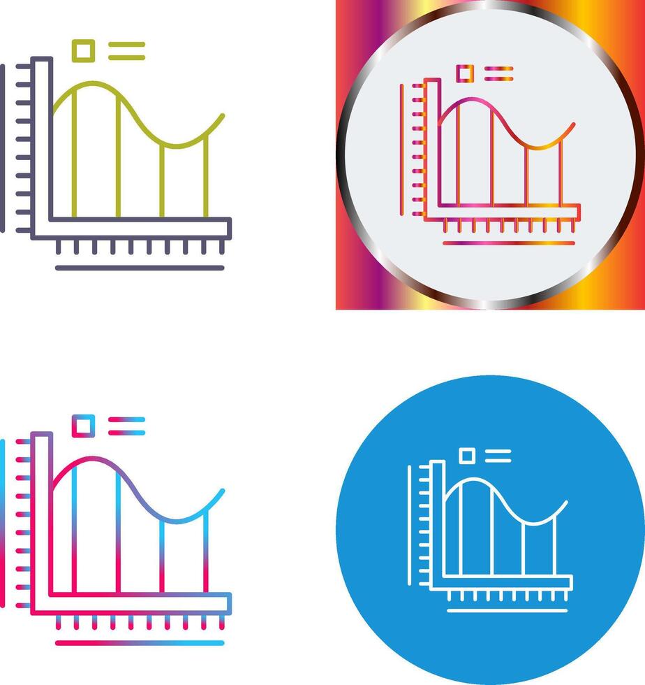 Bar Chart Icon Design vector