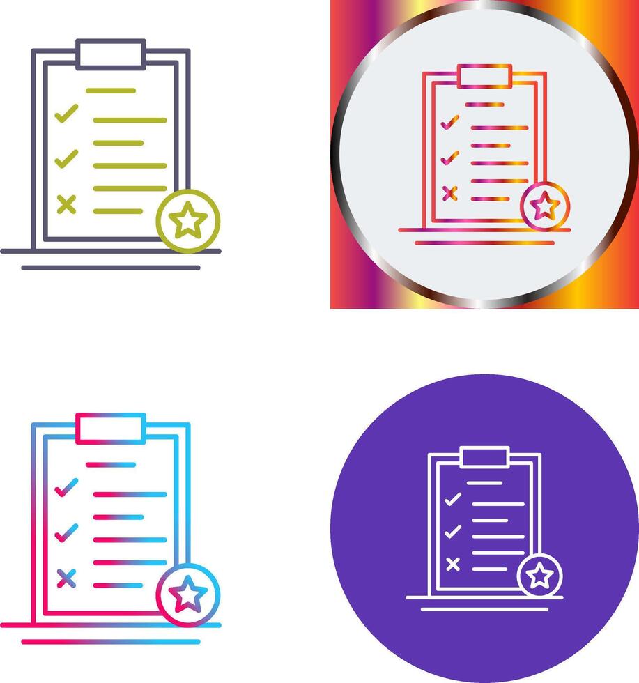 Task List Icon Design vector