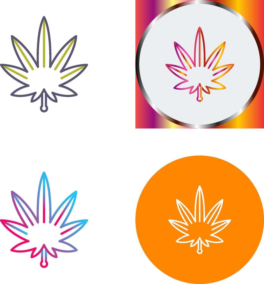 Weed Icon Design vector