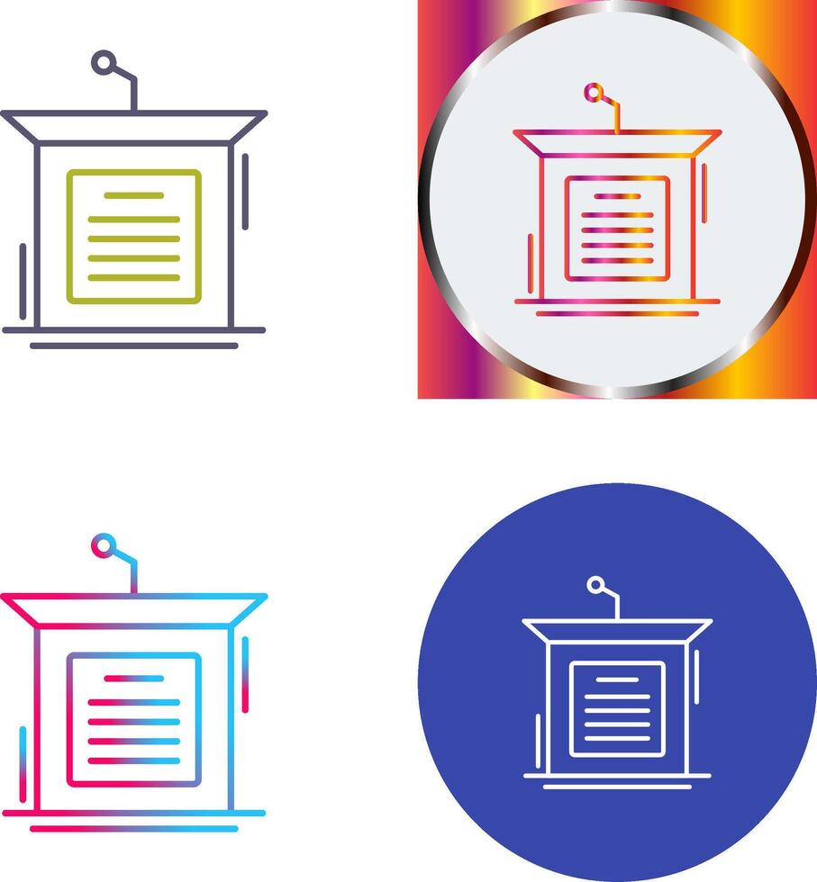 Podium Icon Design vector