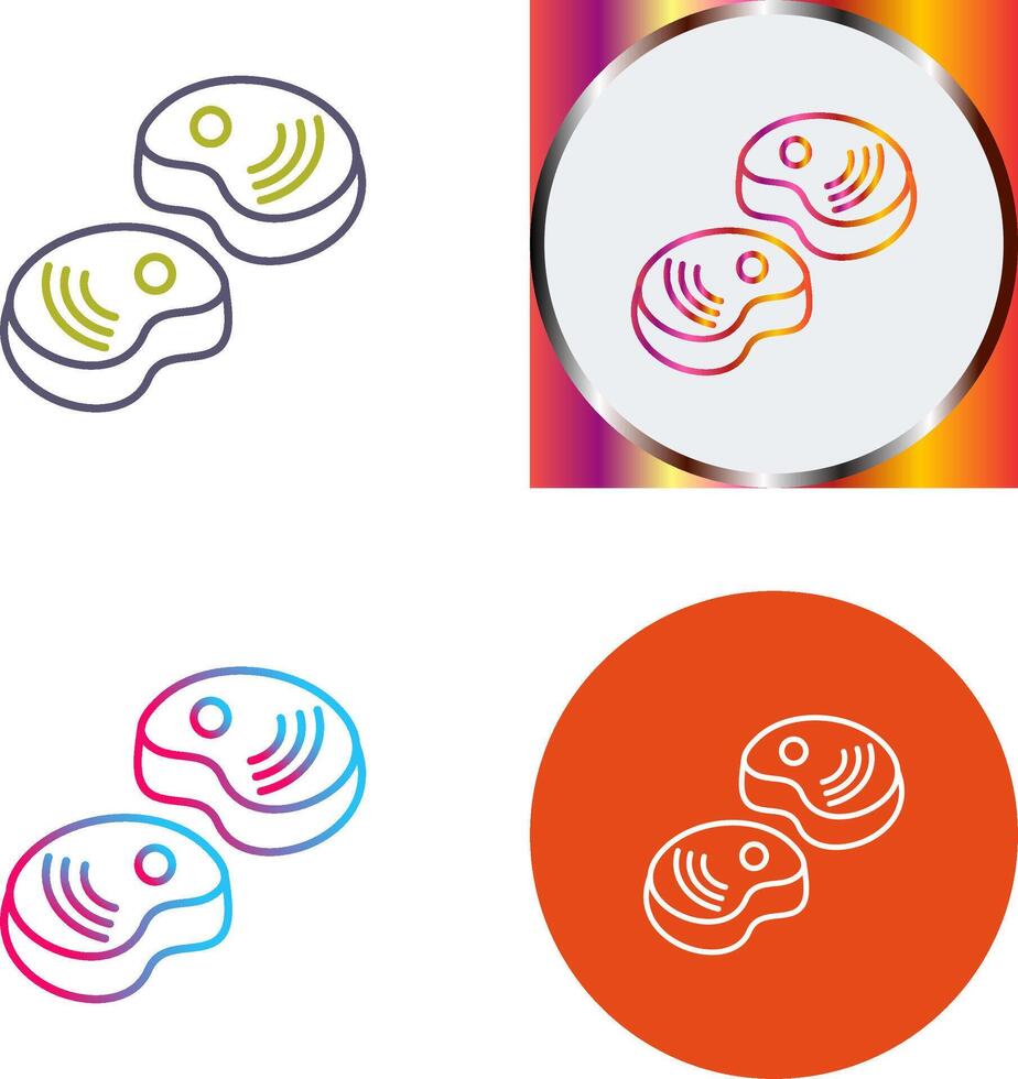 Steak Icon Design vector