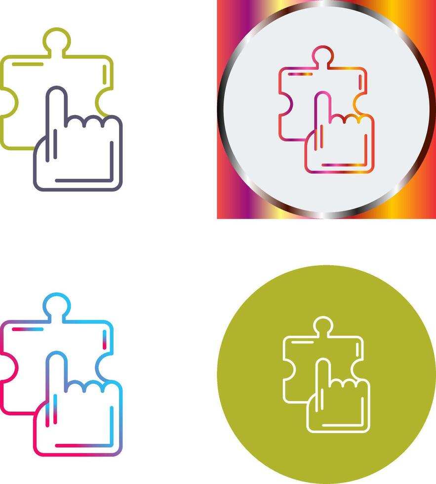 Quick Selection Icon Design vector