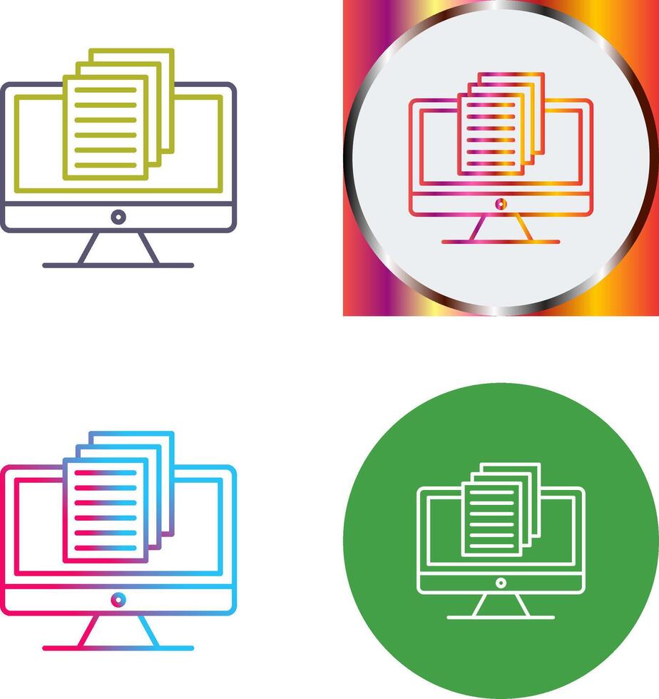 Document Icon Design vector