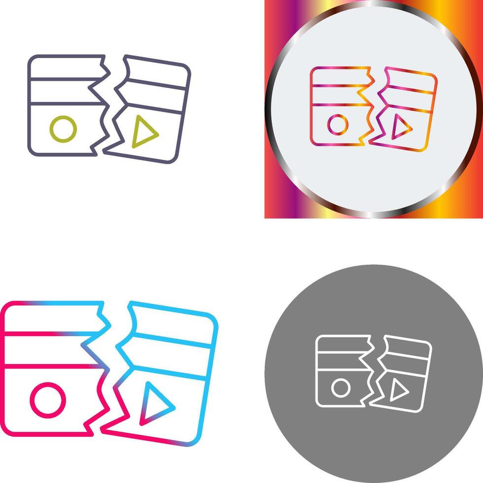 Broken Icon Design vector