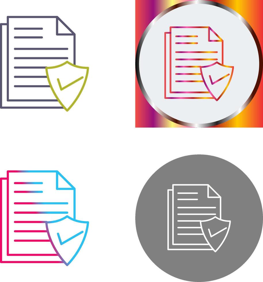 Valid Document Icon Design vector