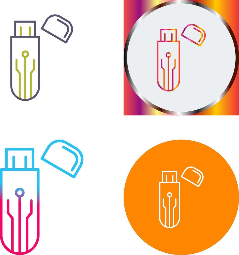 Usb Icon Design vector