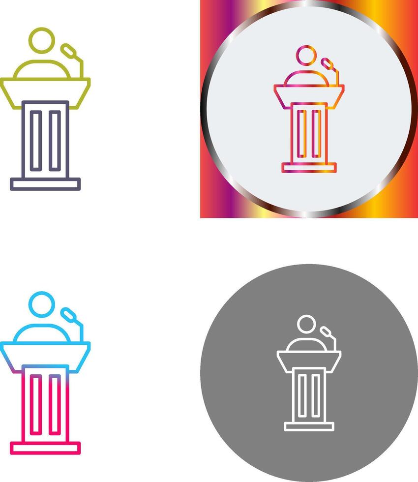 Podium Icon Design vector