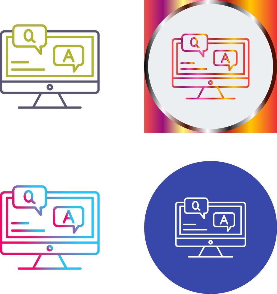 Faq Icon Design vector
