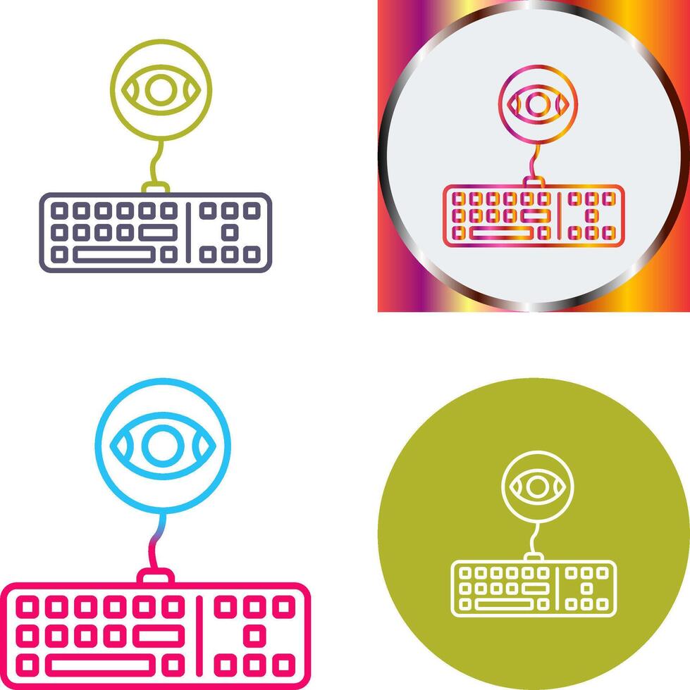 Keylogger Icon Design vector
