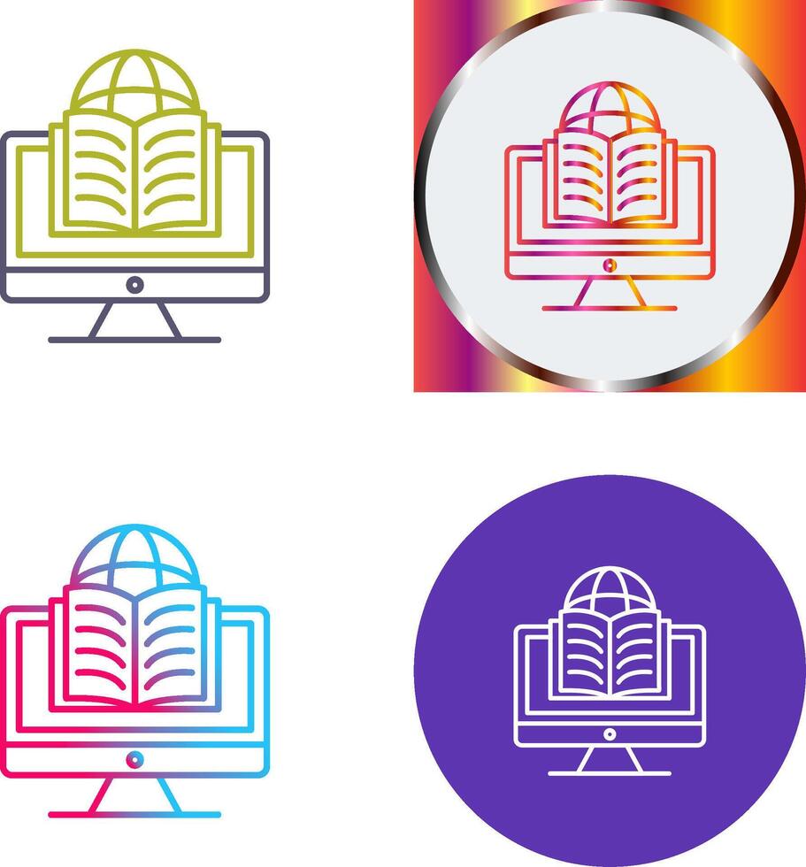 Learning Icon Design vector