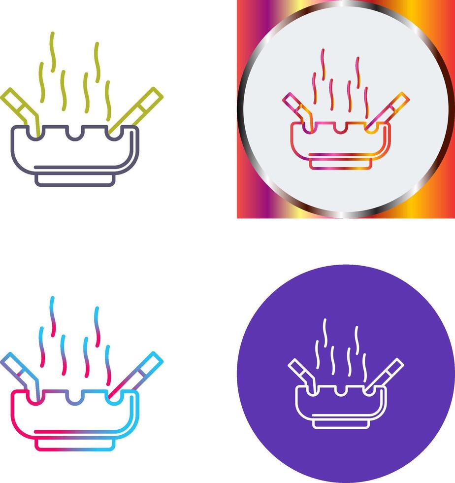 Ashtray Icon Design vector
