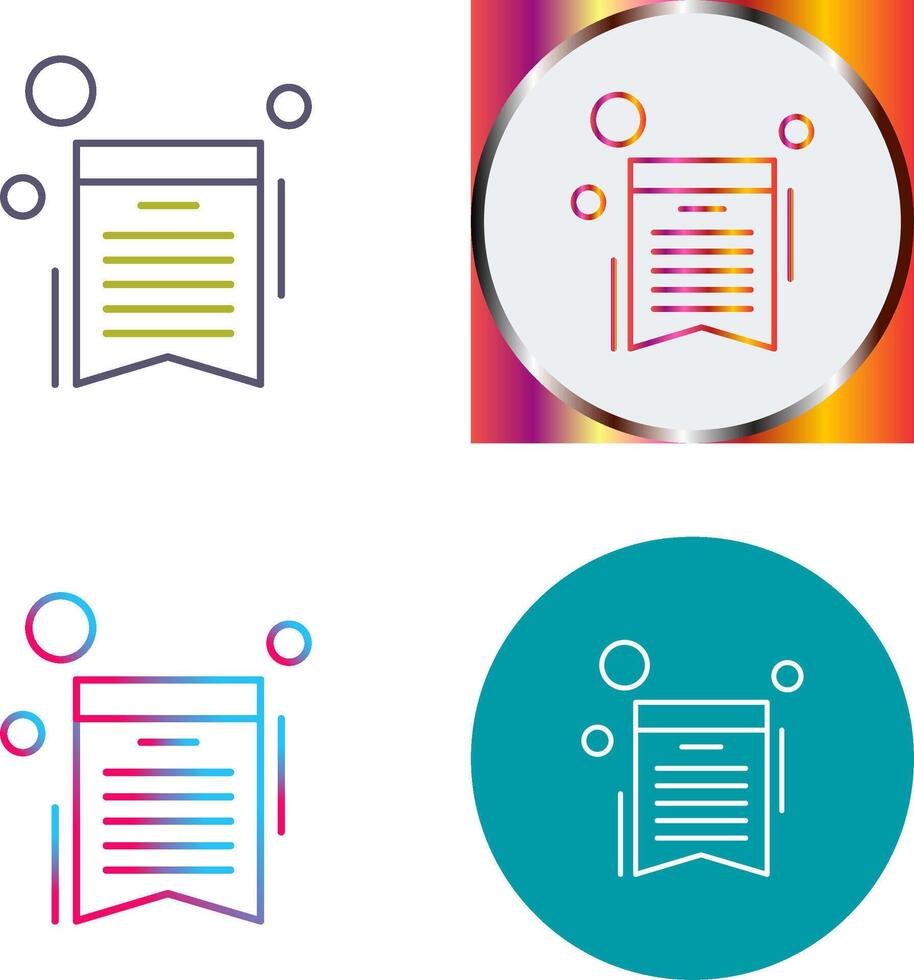 Wishlist Icon Design vector