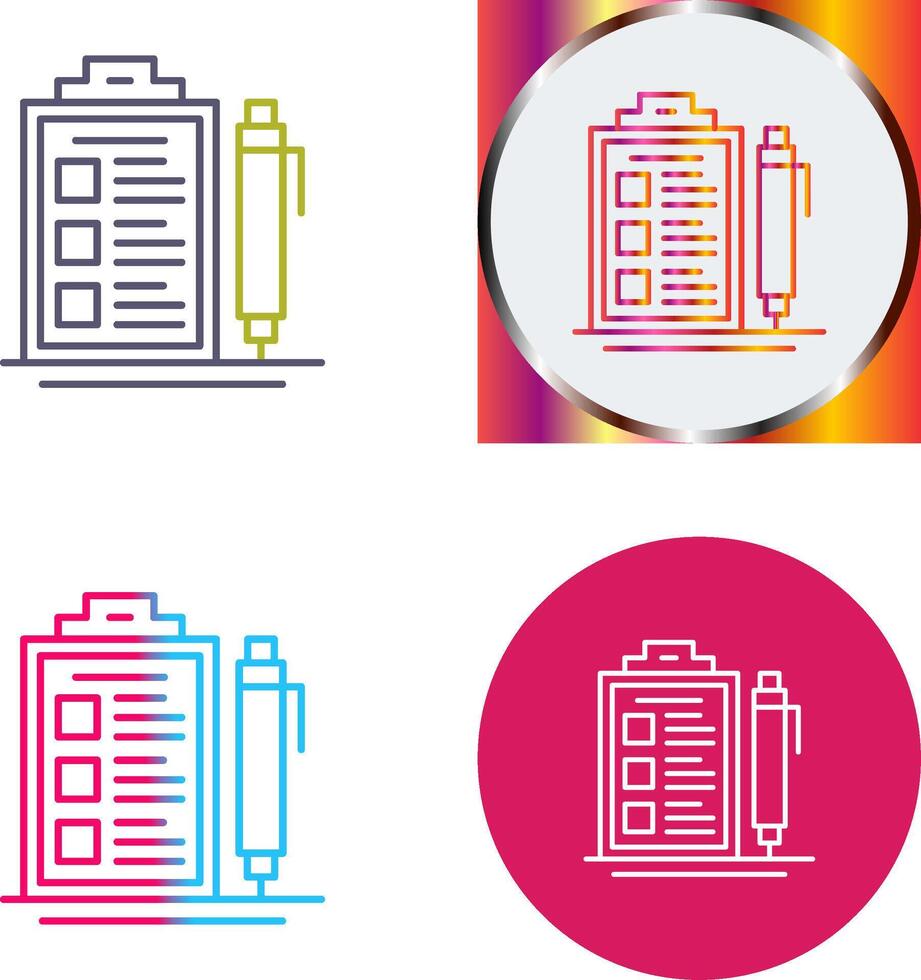 Check List Icon Design vector