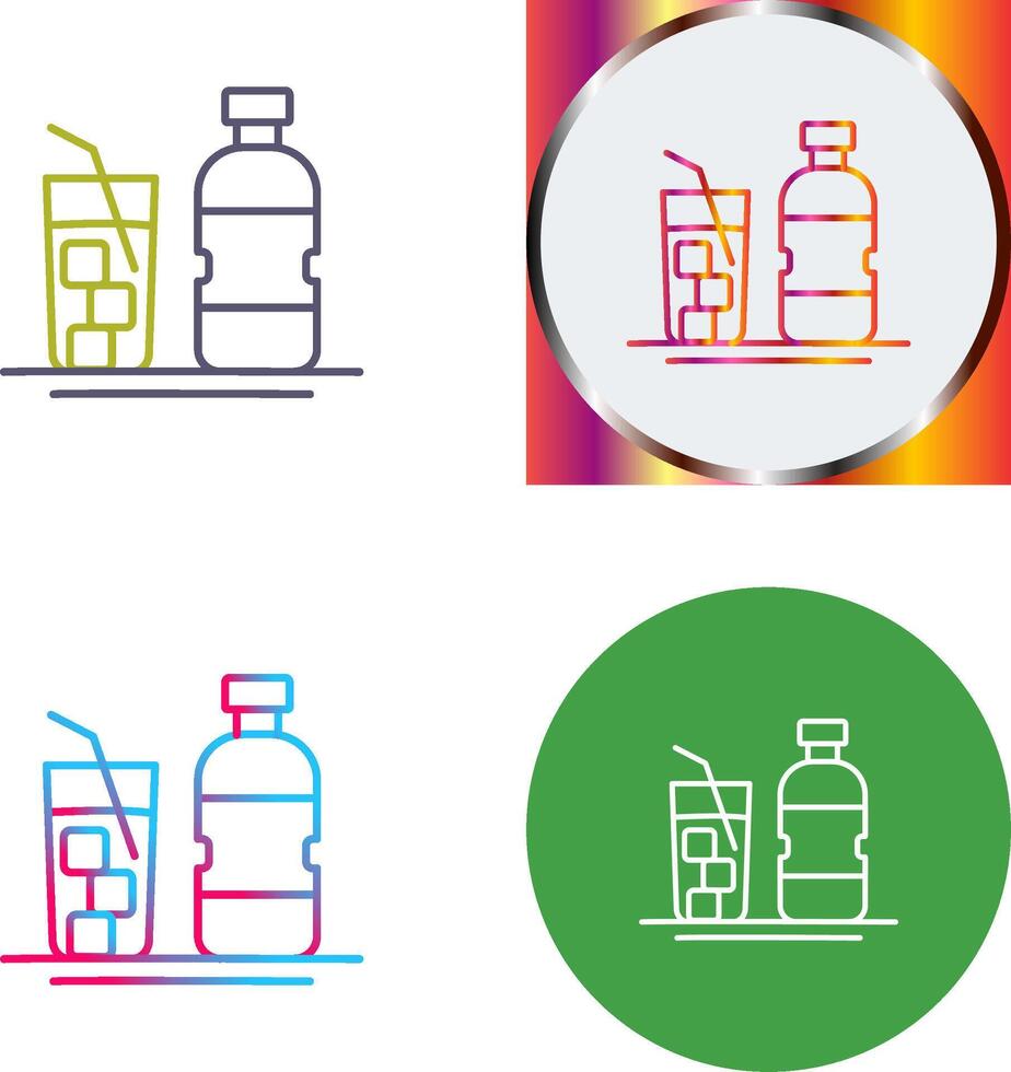 Mineral Water Icon Design vector