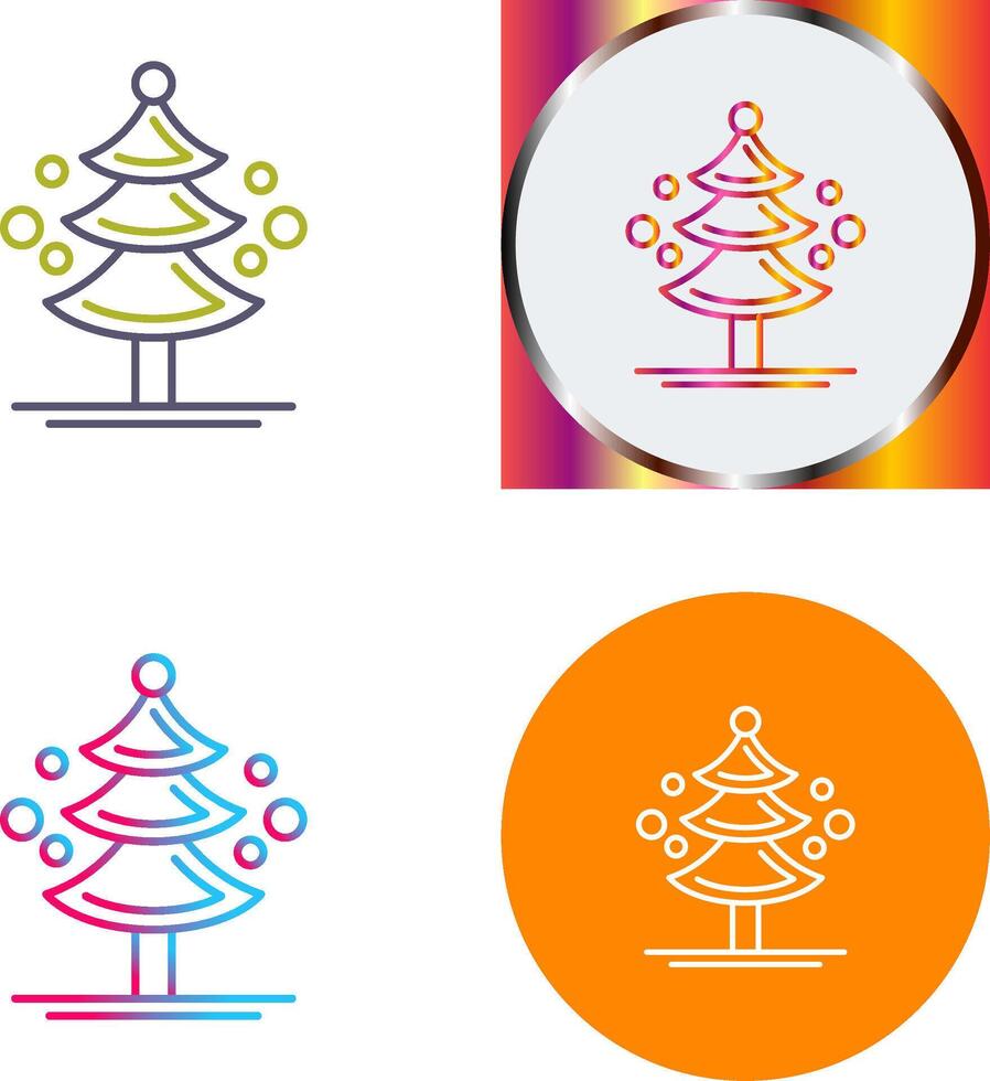 Pine Tree Icon Design vector