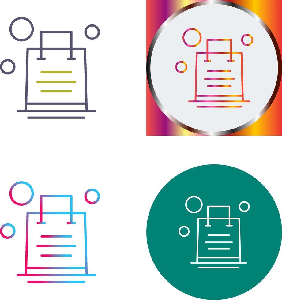 Shopping Bag Icon Design vector