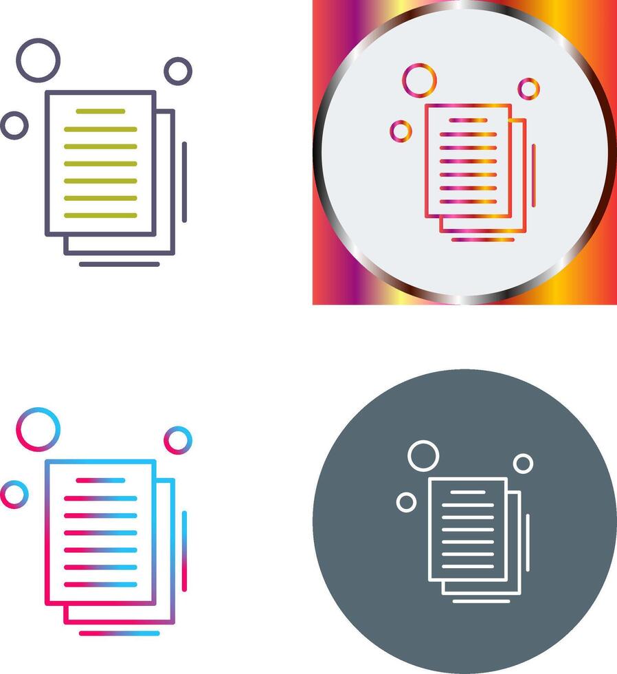 Document Icon Design vector