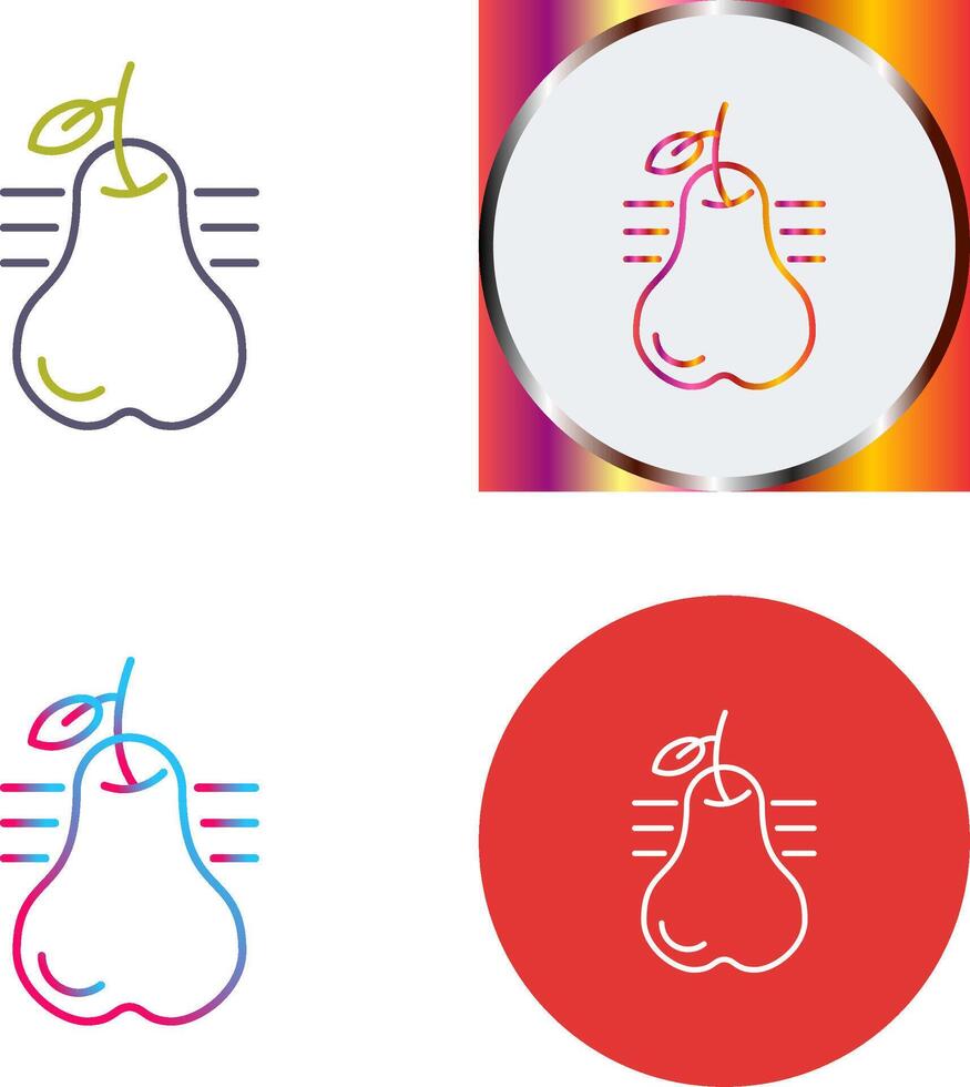 Pear Icon Design vector