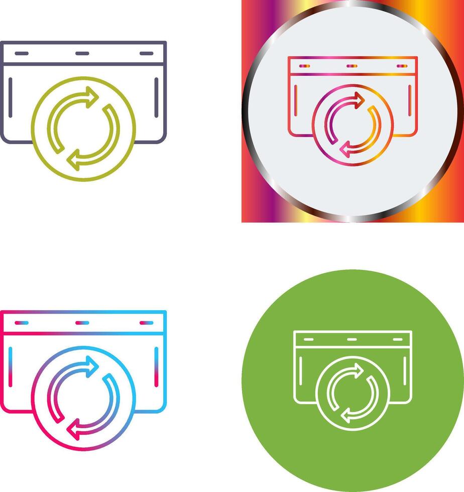 Refresh Icon Design vector