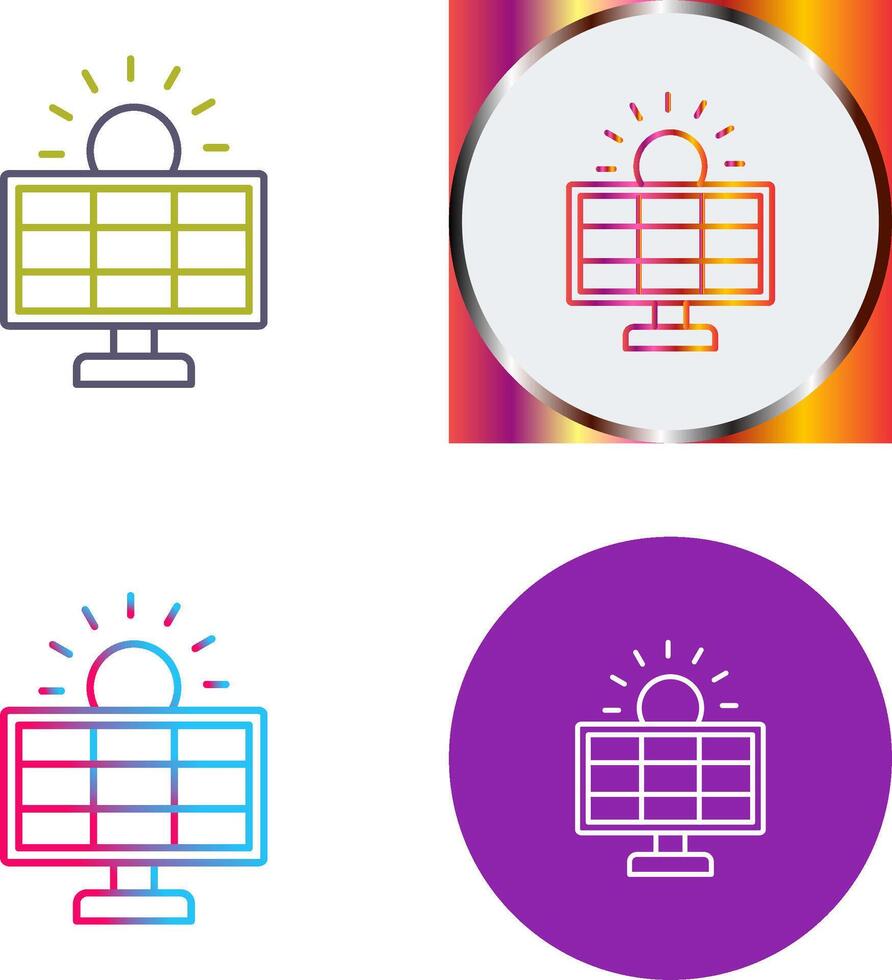 Solar System Icon Design vector