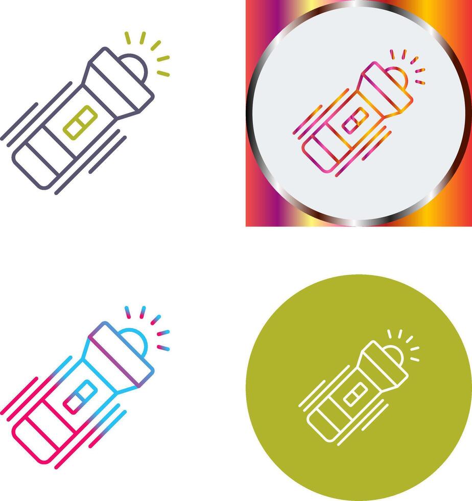 Flashlight Icon Design vector