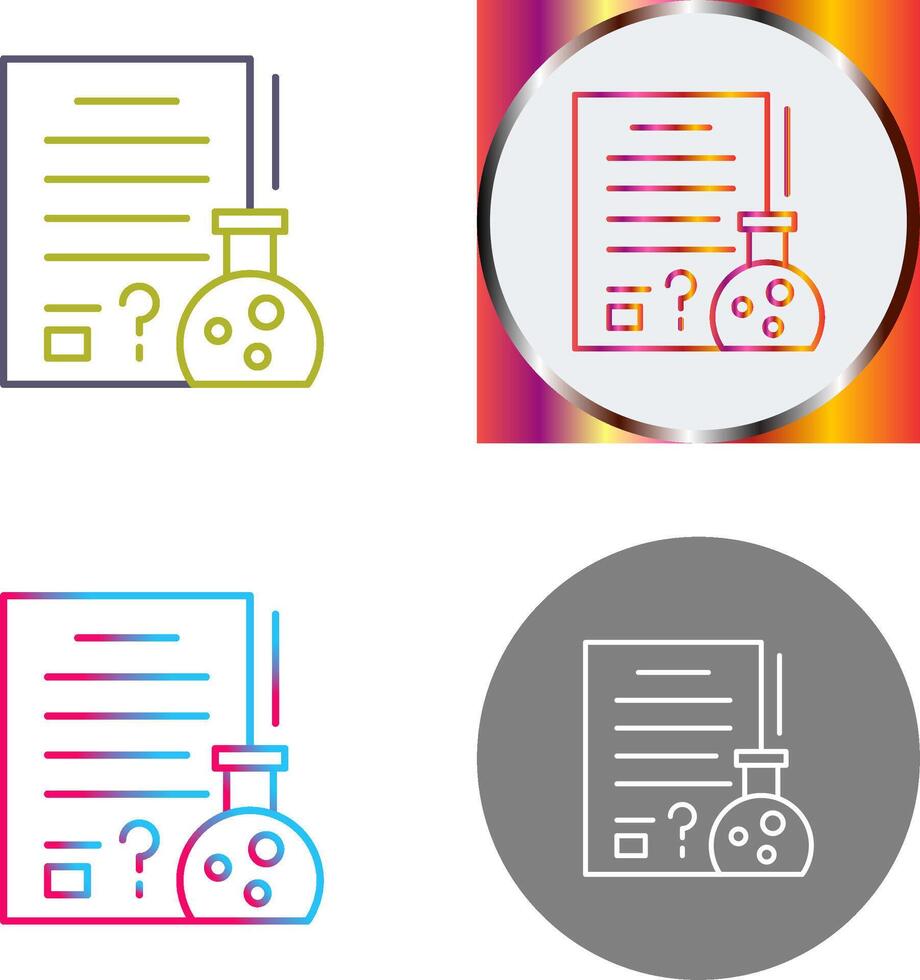 Hypothsis Icon Design vector