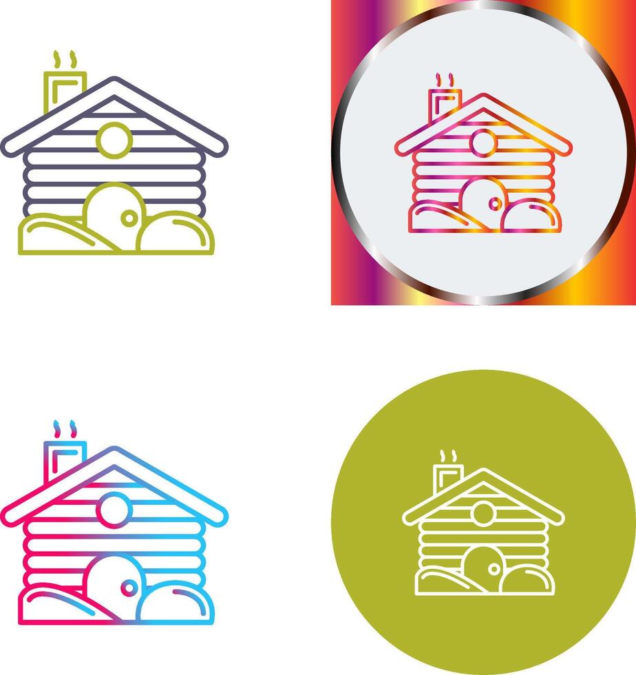 Cabin Icon Design vector
