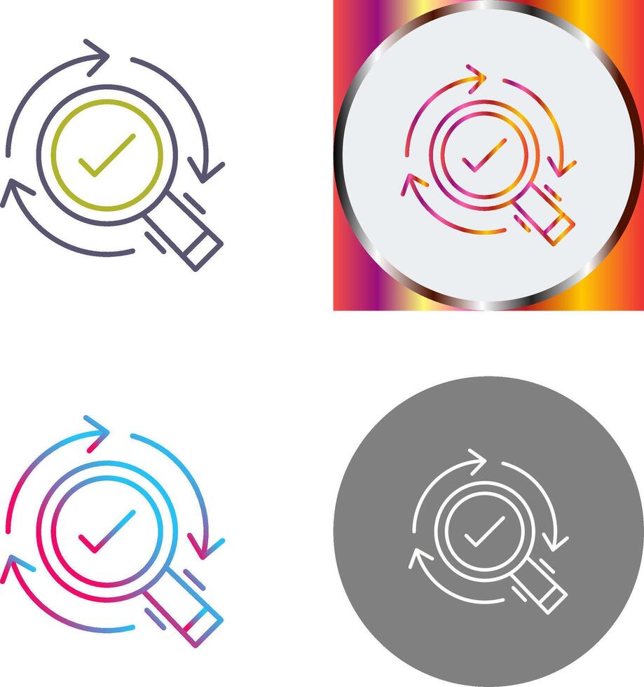 Research Icon Design vector