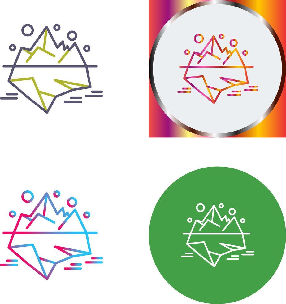 Iceberg Icon Design vector