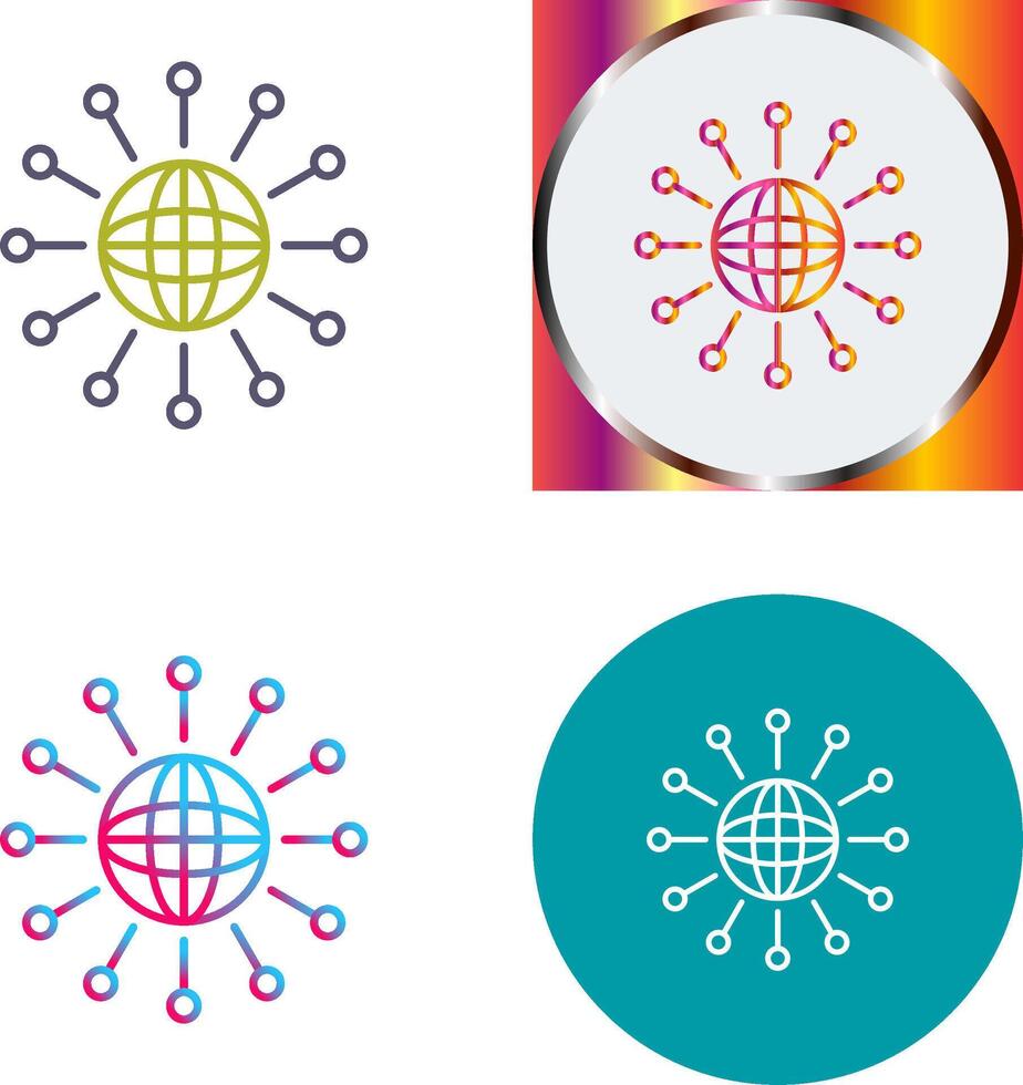 Networking Icon Design vector