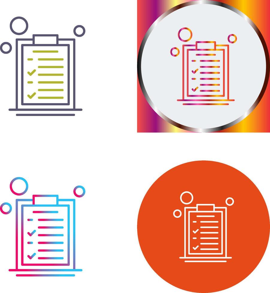 List Icon Design vector