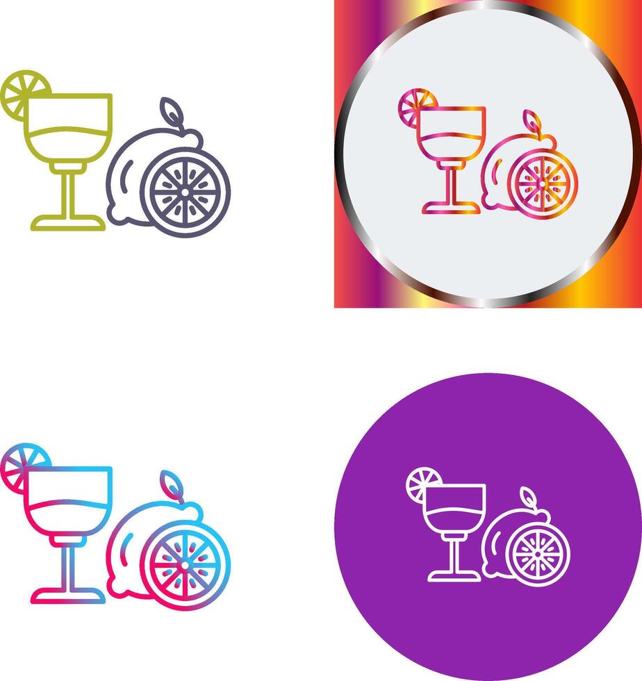 Lime Juice Icon Design vector