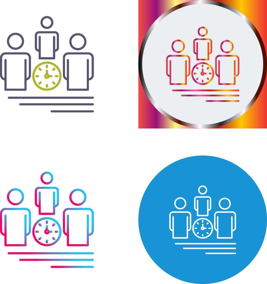 Team Management Icon Design vector