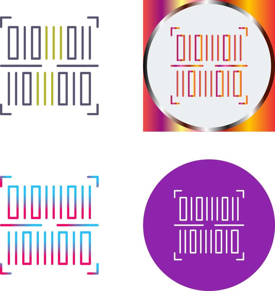 BarCode Icon Design vector