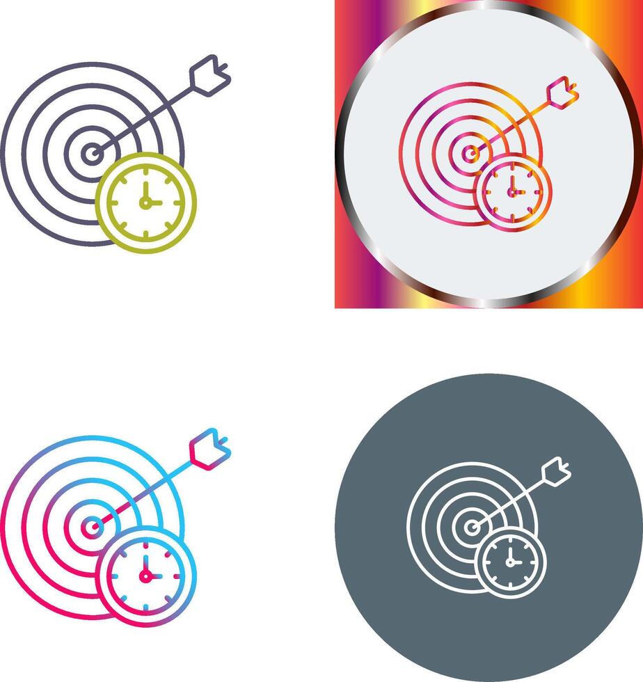 In Time Icon Design vector