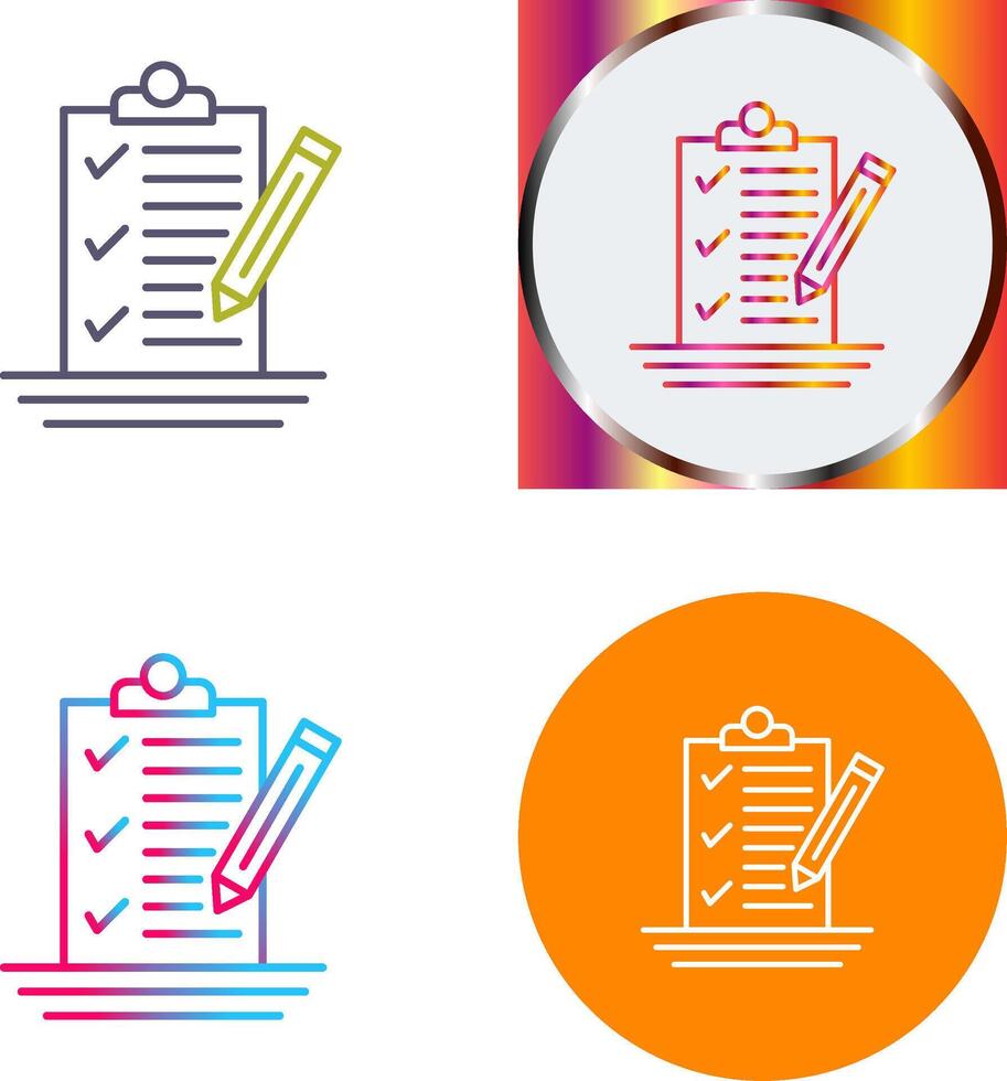 Check List Icon Design vector
