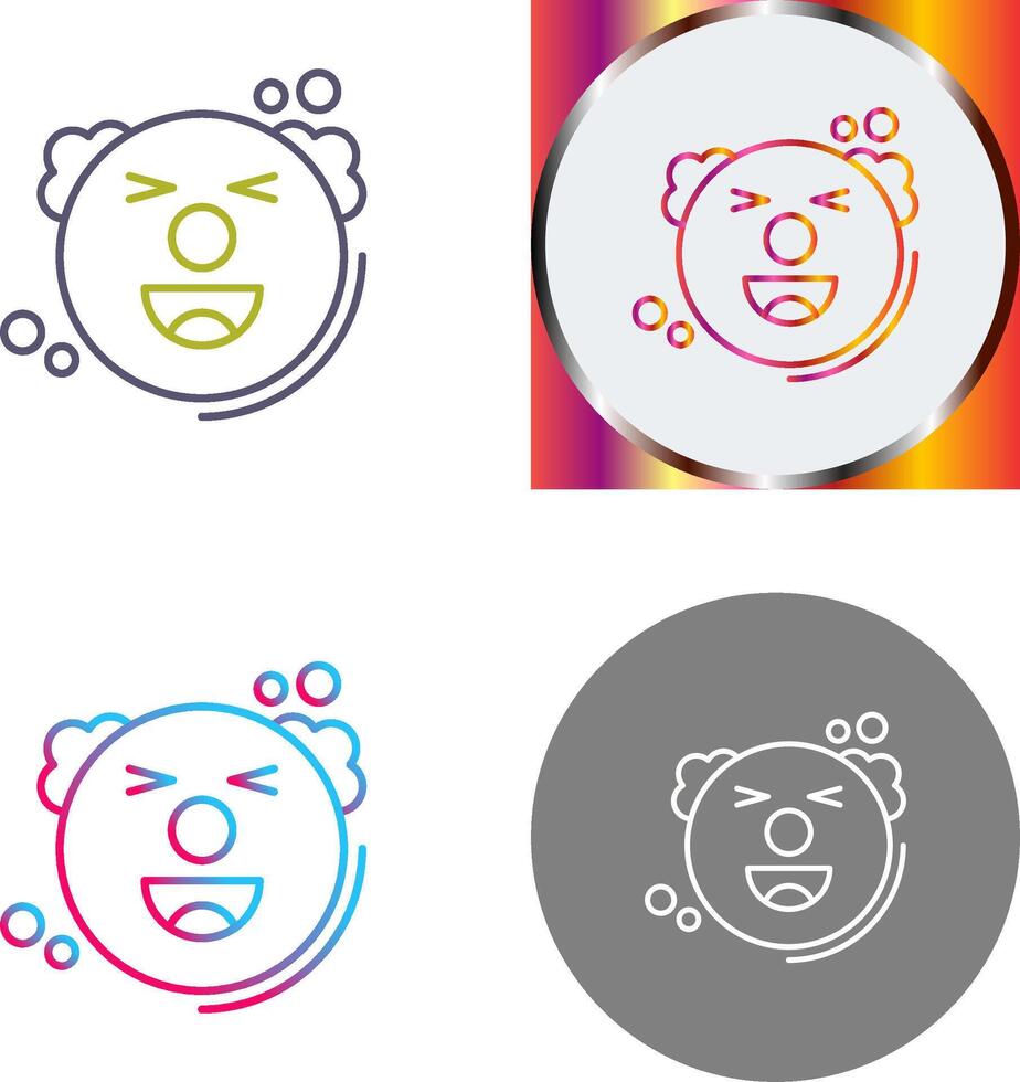 Clown Icon Design vector