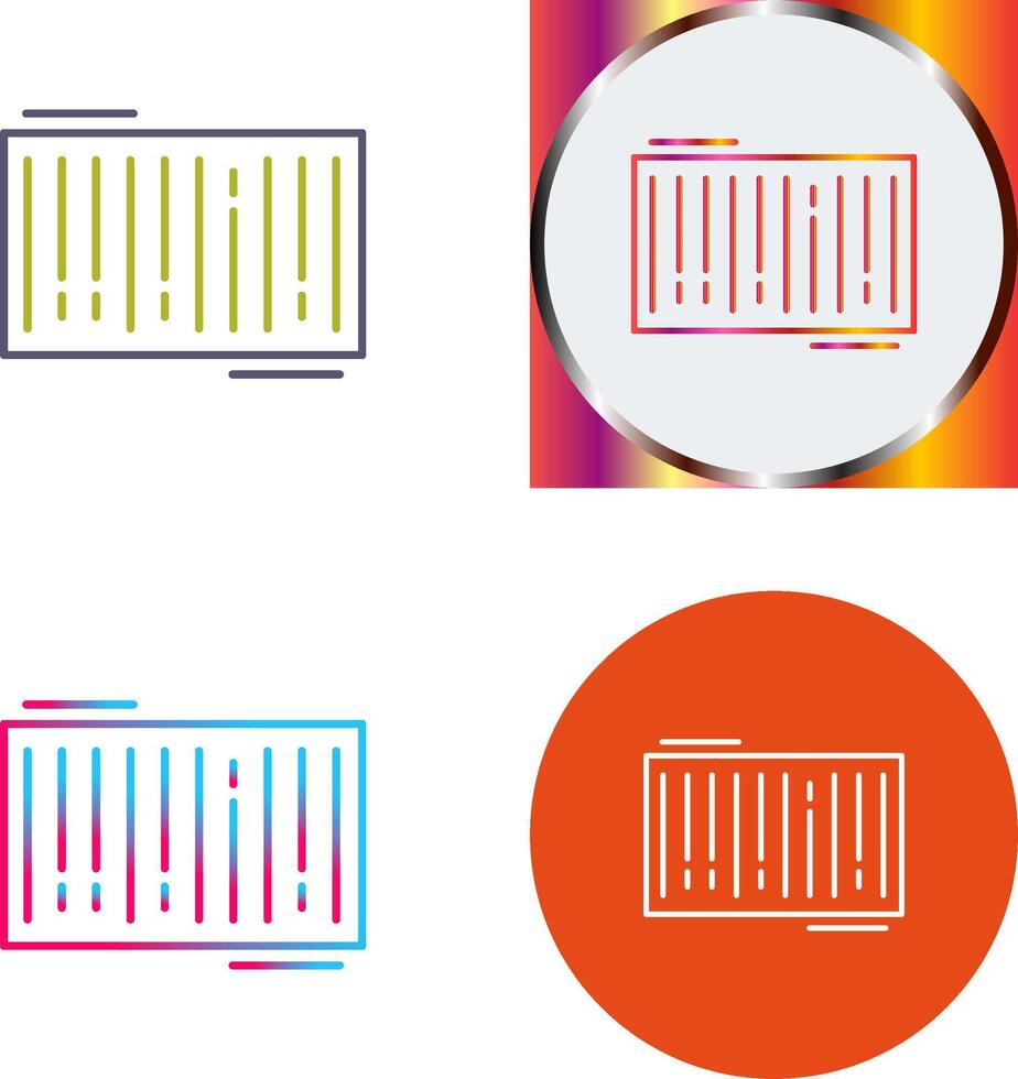 Barcode Icon Design vector