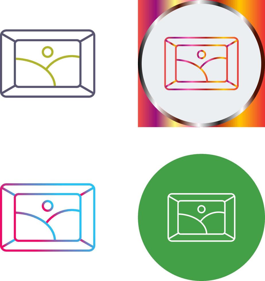 Frame Icon Design vector